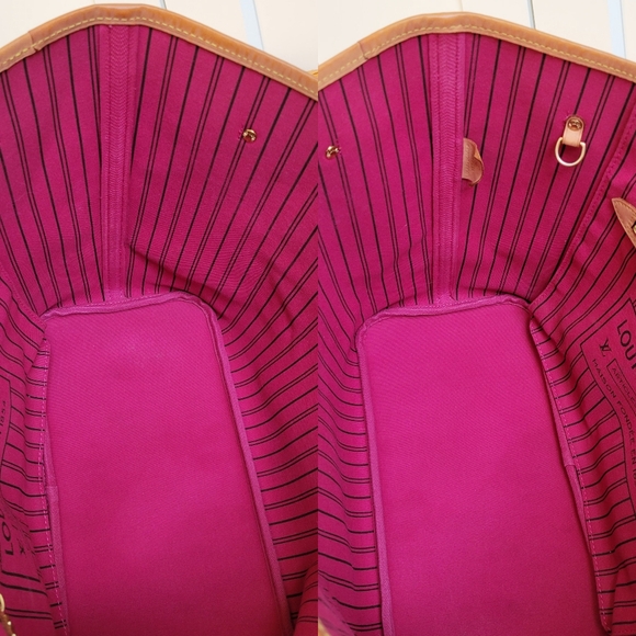 💕CLASSIC Louis Vuitton Neverfull MM Monogram "PEONY/Hot Pink Interior" Tote Bag - Picture 8 of 16